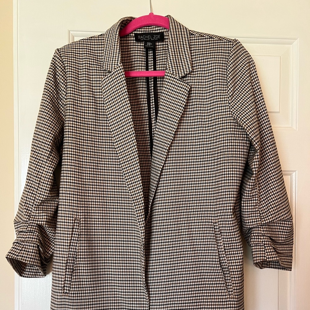 Rachel Zoe Houndstooth Blazer Jacket